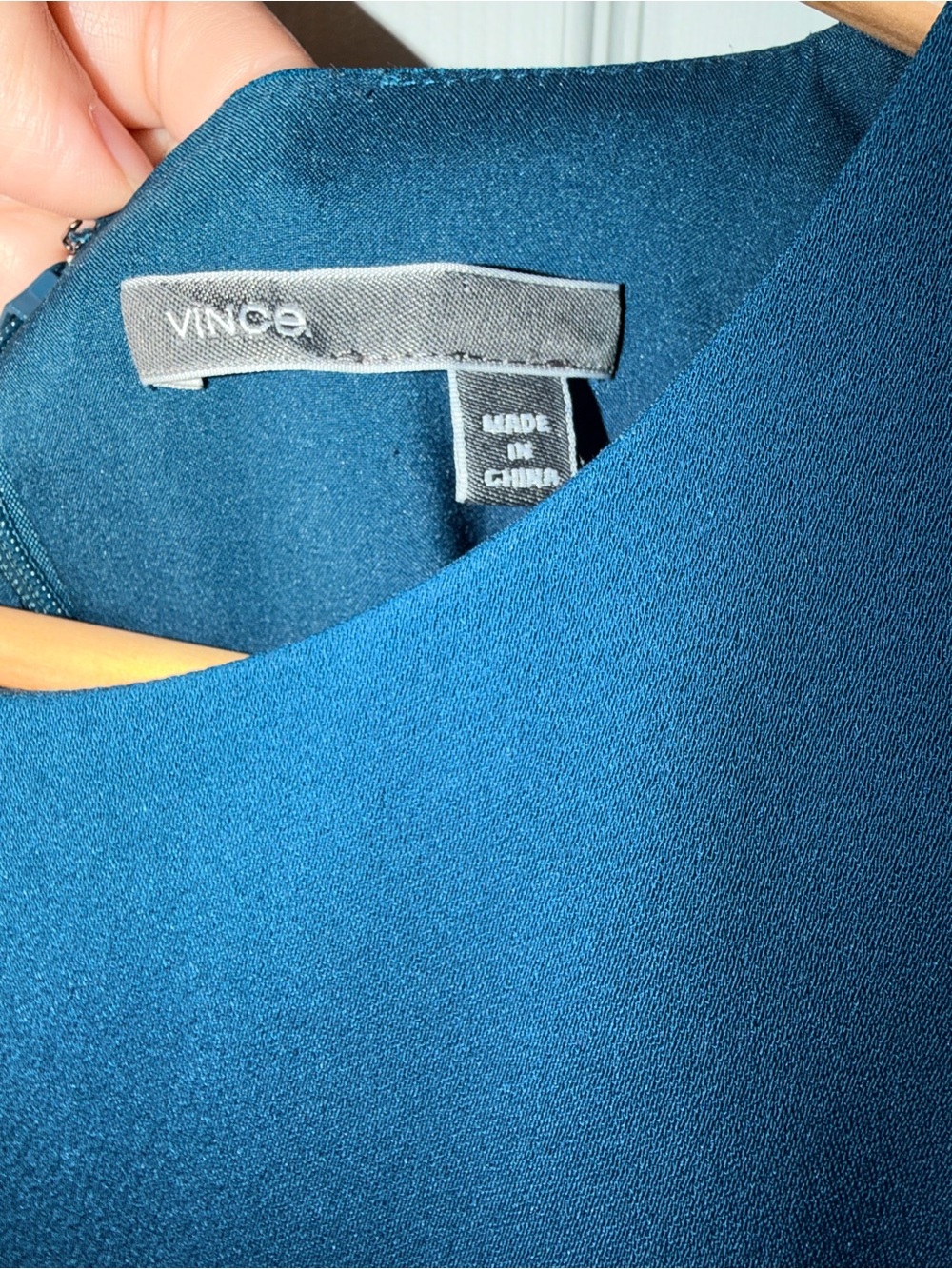 Vince Teal Shift Dress Women's 12 Sleeveless Sheath Work Cocktail Minimalist‎ - Picture 4 of 6